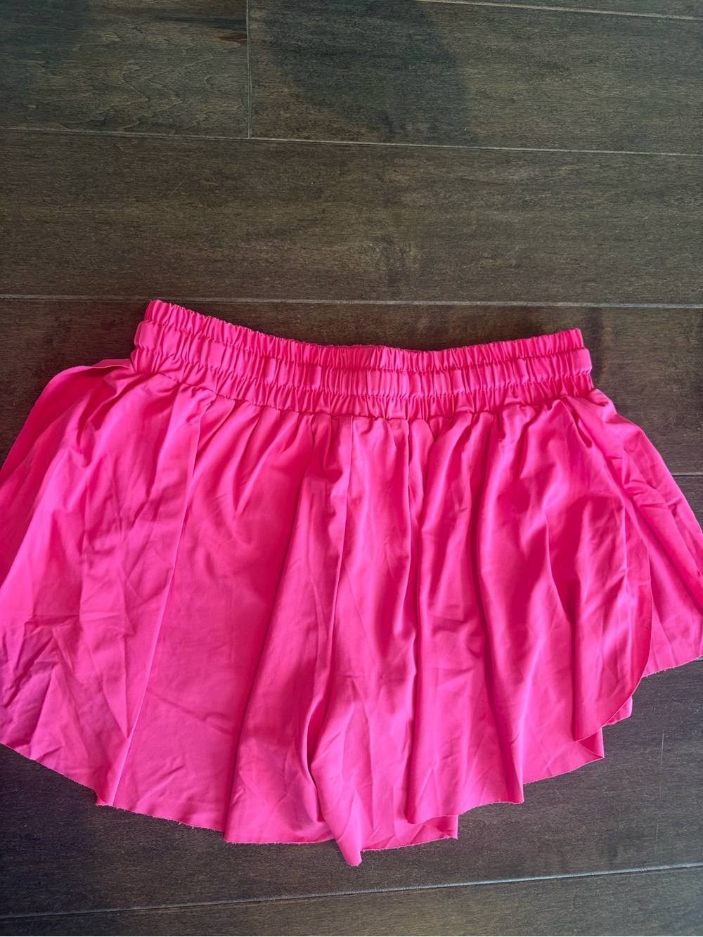 Women’s Elastic Waist Pink Pickleball Shorts